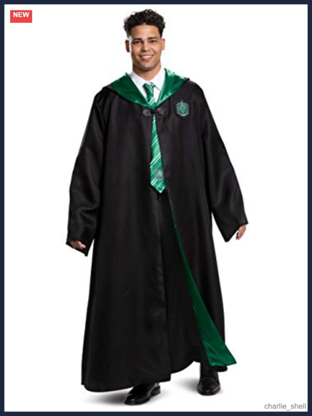 Harry Potter Adult Slytherin Wizard Robe Deluxe Costume Cloak Cosplay
